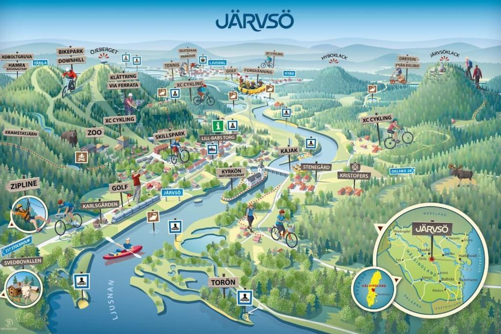 Mysig Laegenhet Med Bastu 5 Minuter Fran Jaervsoebacken Appartement Järvsö
